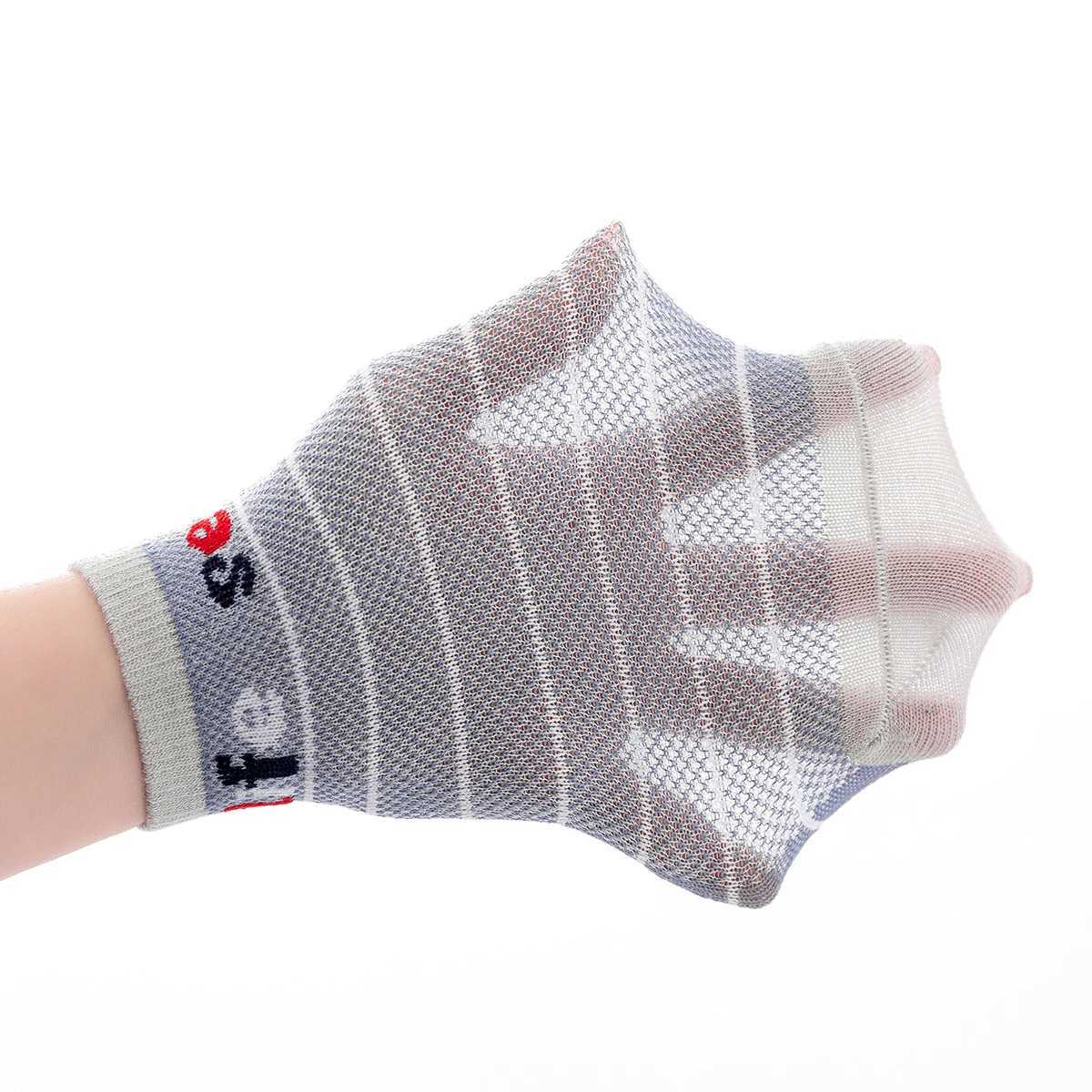 5 pairs of crab bear pattern daily breathable socks for boys and girls spring and summer cartoon net sweat proof socks W240814