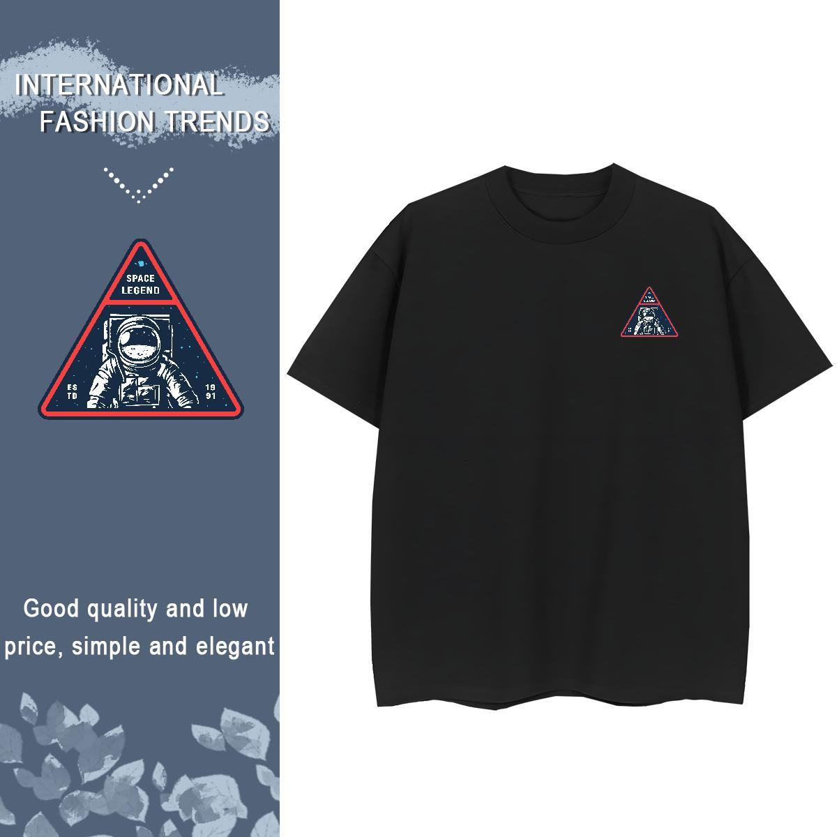 T Shirt For Man 230g 100% Cotton universe Casual Daily Wear O-Neck Short Sleeve Oversized Couples T Shirts 2024 TOP Quality Tops Tees