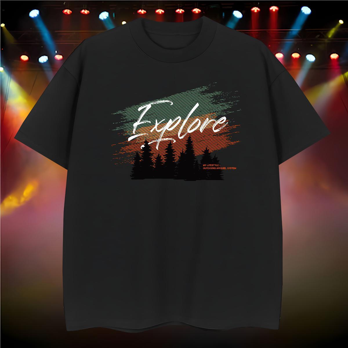 T-Shirts 230g 100% Cotton tree Casual Beach Breathable Short Sleeve White Plus Size Men Tshirts Designer Fashion Wholesale Polos