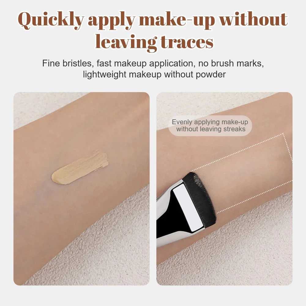 Single line basic brush powder free flat head makeup brush facial mask brush ultra-thin seamless brush concealer brush beauty tool W240814