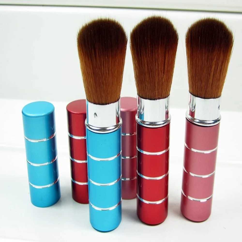 1PC Pro retractable dome powder blusher brush aluminum eye shadow basic facial brush makeup tool W240814