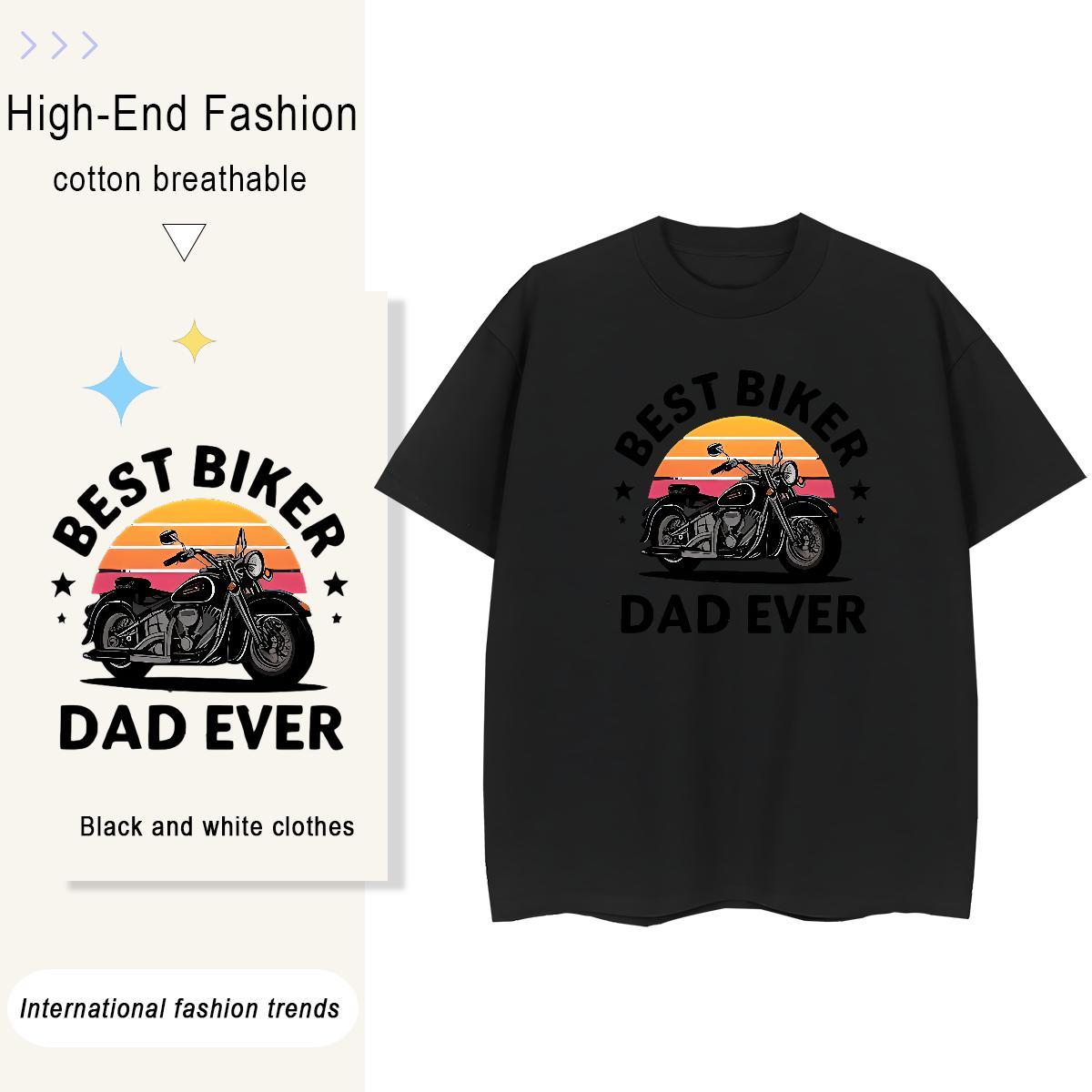 Loose Tshirts Street 230g 100% Cotton Oversized 3XL 4XL Breathable Crew Neck Motorcycle T-Shirts DIY Tee Shirt