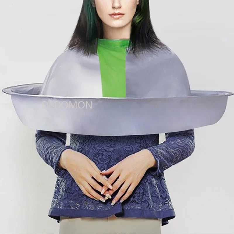 1 waterproof adult hair cut cape folding umbrella corner salon barber home hairstyle corner cover fabric W240814