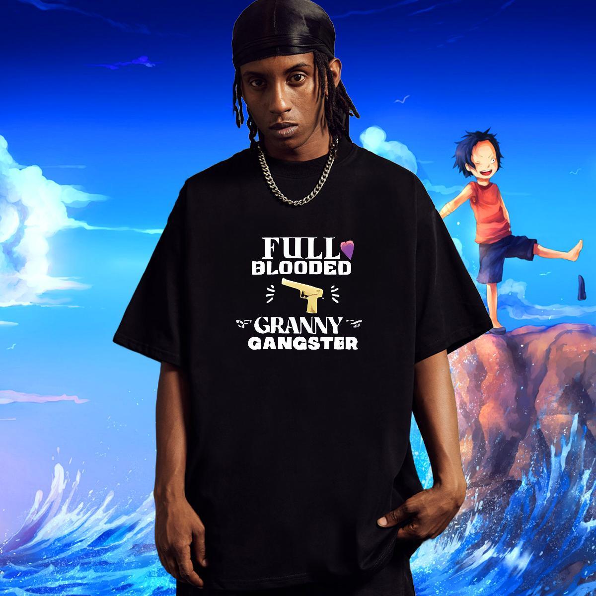 T-Shirts 230g Pure Cotton pistol Beach Short Sleeve Soft DIY Logo Oversized Men Clothes T-Shirt 2024 DIY Loose Tees