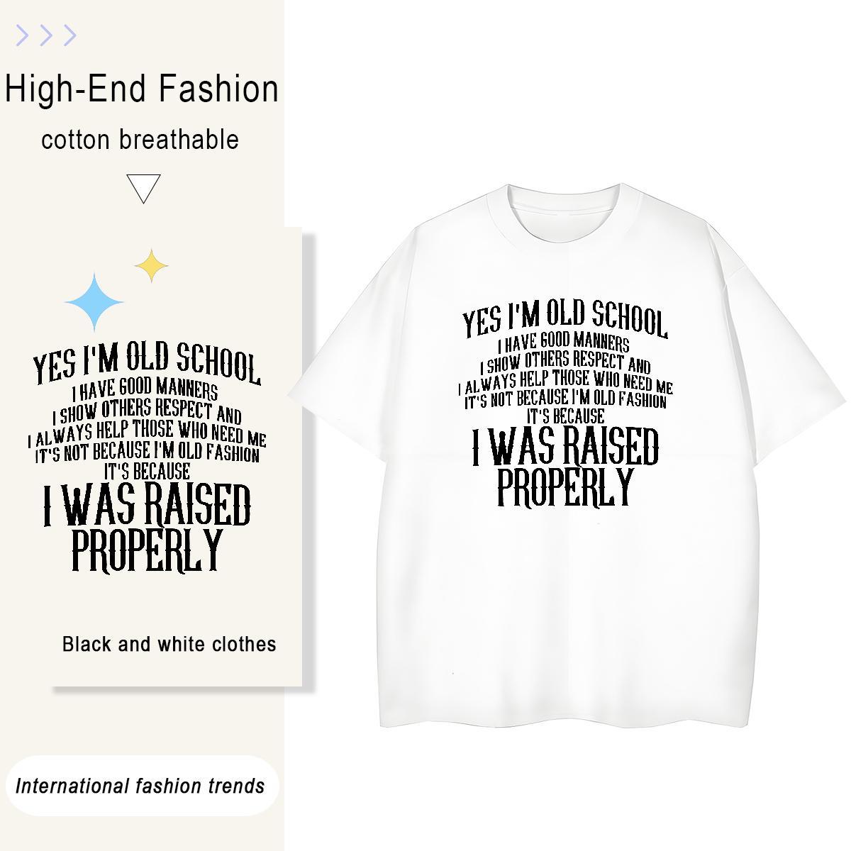 Classic Mens Tshirts Sport 230g Cotton Custom Print Plus Size Breathable Crew Neck letter T-Shirts New Arrival Polos