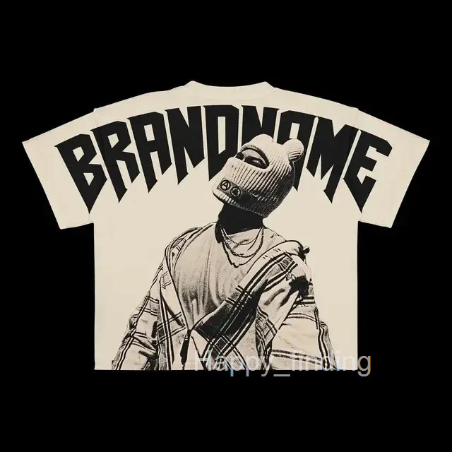 Mens T Shirts Y2K Harajuku Shirt Men Hip Hop Gothic Graphic Print Oversized Cotton Tshirt Punk Short Sleeved Streetwear Casual Tops Tees