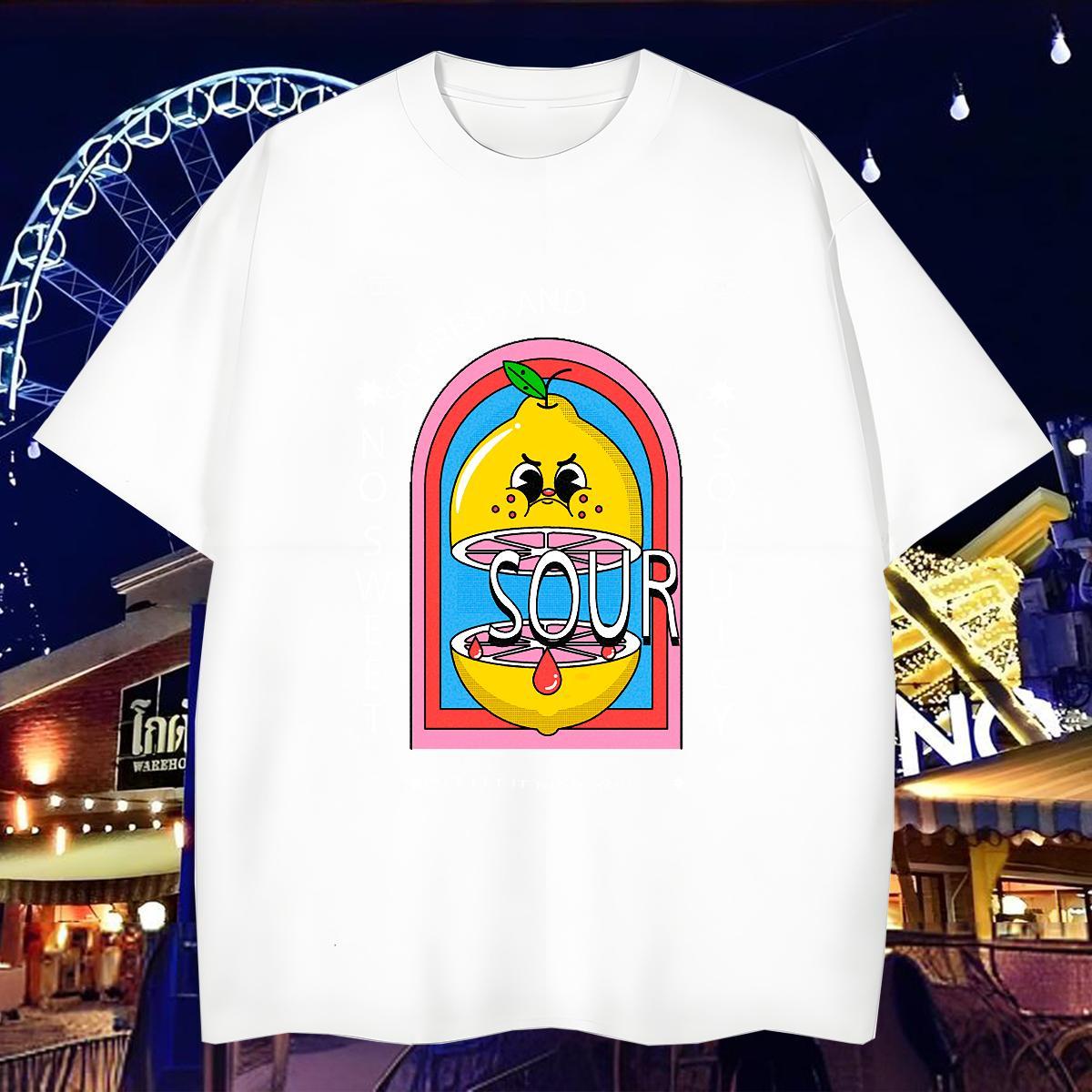 T shirt 230g 100% Cotton painting Hip Hop O-Neck Short Sleeve Oversized 3XL 4XL Men Tshirts Designer Fashion High Quality Tops Tees
