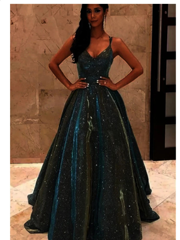 Elegant Lady Sequins Dresses Formal Occasion Women Waisted A-line Dress Sexy Backless Sleeveless Party Evening Dress 240815