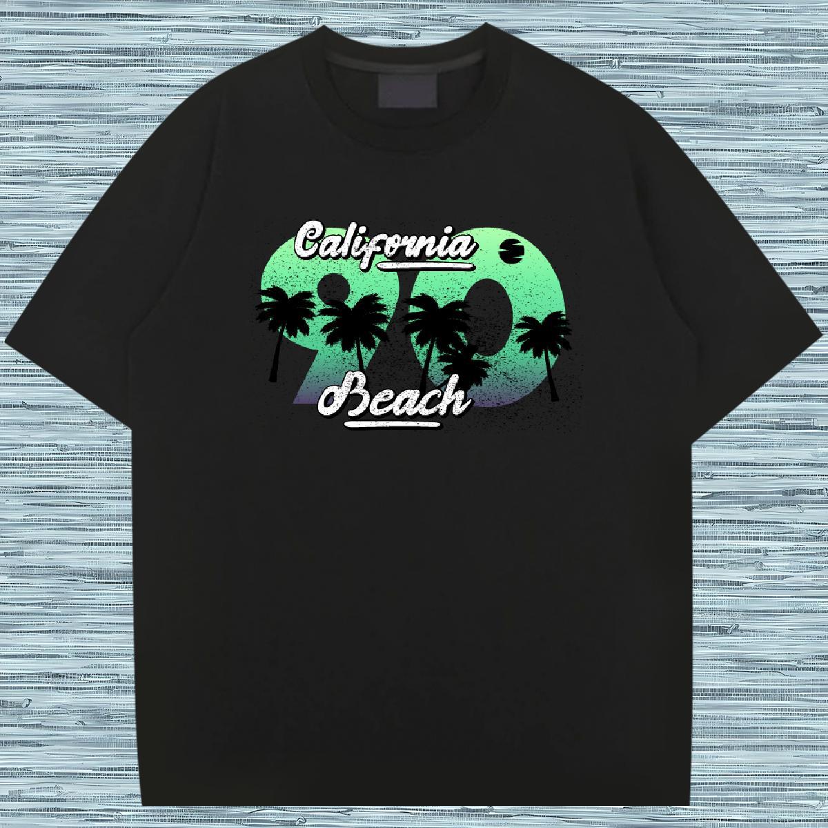 T-Shirts for Men 230g 100% Cotton tree High Street Hip Hop Breathable Short Sleeve Asian Size Men Tshirts Stylist Popular Clothings