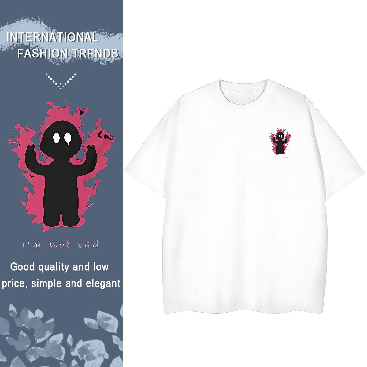 T Shirt For Man 230g Pure Cotton icon Hip Hop Street Short Sleeve Soft DIY Printed Couples T Shirts Factory Direct Wholesale Tees Shirts