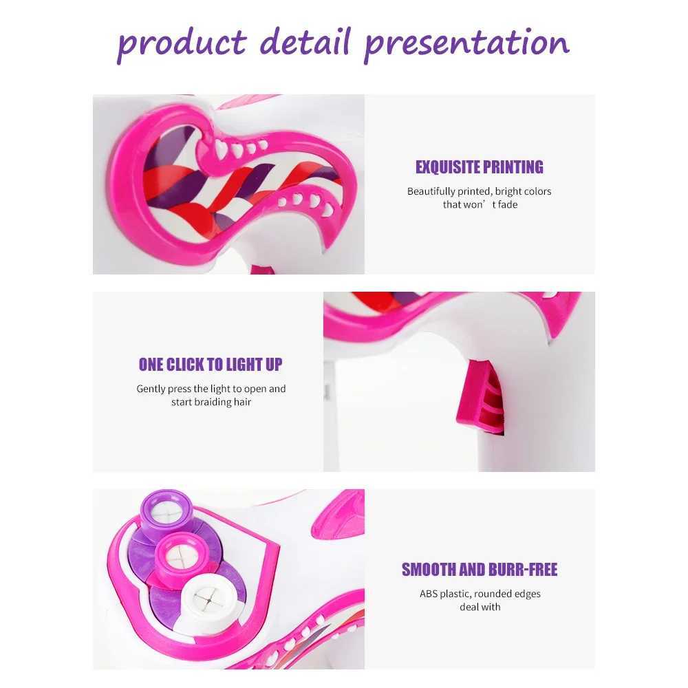 Automatic hair knitting machine electric DIY hair knitting machine twisted knitting roll twisted knitting styling tool girl gift hair tool W240814