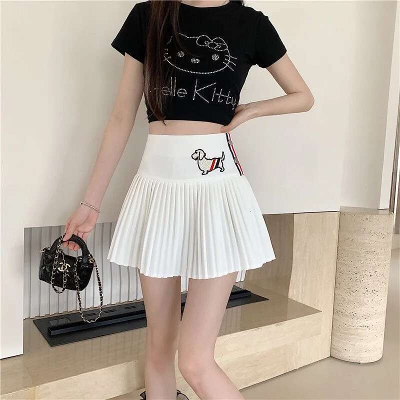 Clothing Korean Women Pants Summer Women's Wear 2024 Brand Golf Fashion Embroidery Short Skirt 's