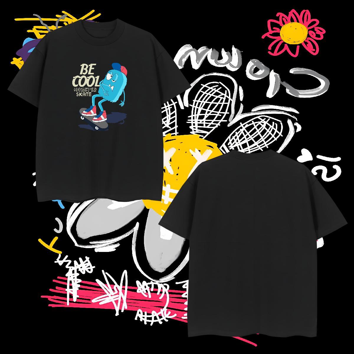 T shirt 230g Cotton role Daily Wear Crew Neck Breathable Oversized 3XL 4XL Men Tshirts Fashion Design Cool Tops