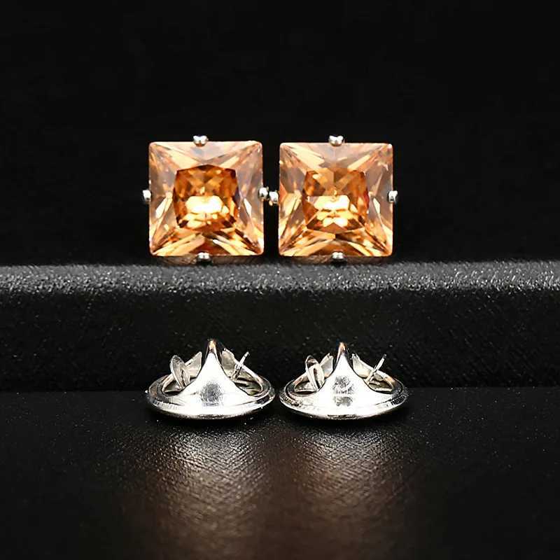 1 pair of vintage lapel pins rhinestone Brooch vintage fashion necklace red and blue aurora pin shirt set brooch jewelry accessories W240815