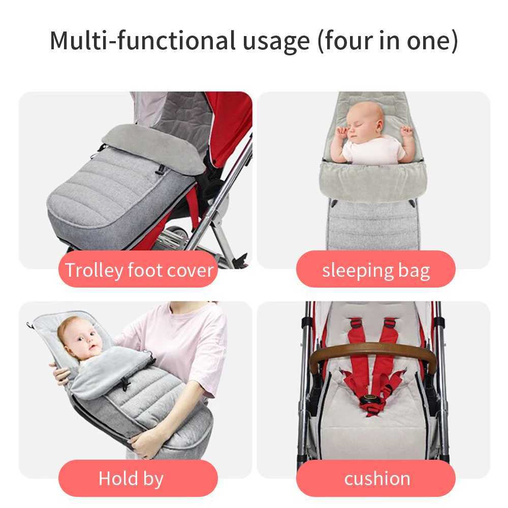 Baby Stroller Sleeping Bag Newborn Windproof Cushion Footmuff Pram Sleepsacks Infant Winter cart Sleep Sack Car Bags For Babies Y240814
