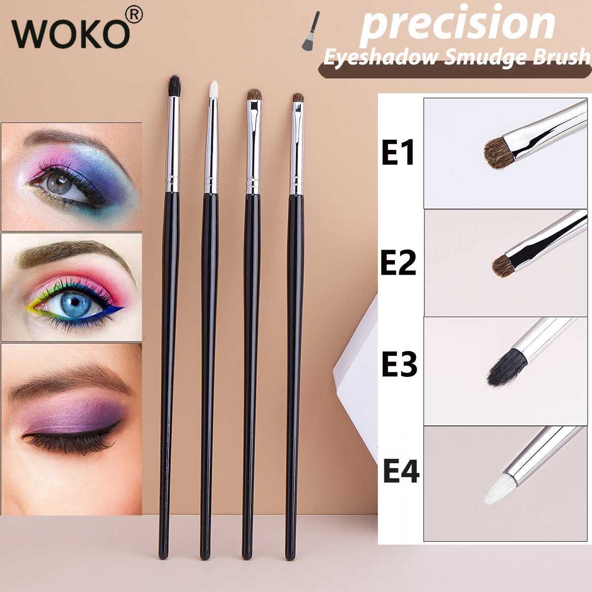 Smudge eye shadow Makeup Brush Smudge eyeliner Smudge Horse Hair/Goat Hair Small eye shadow Makeup Brush W240814