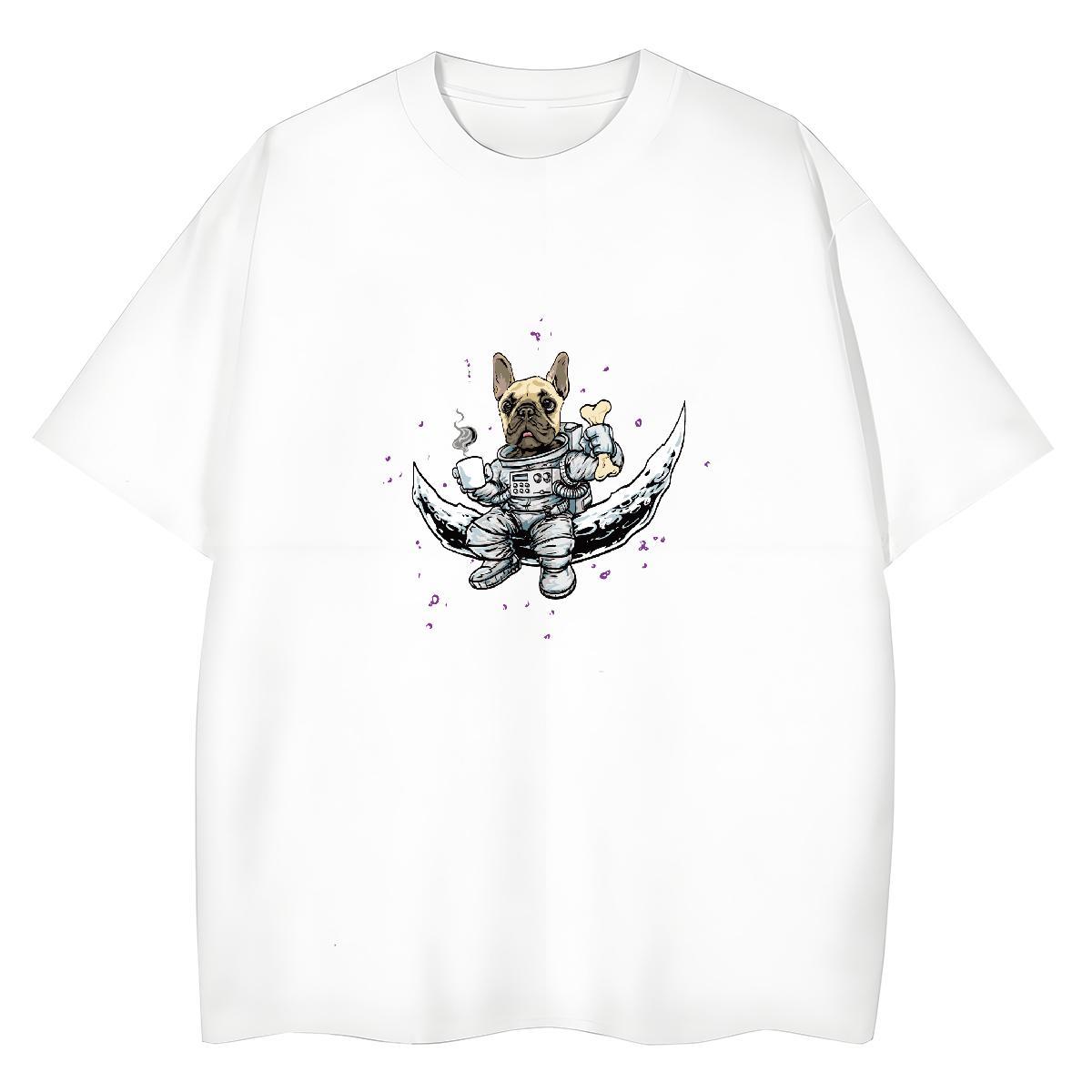 TOP Quality Man T Shirts dog Breathable Summer Casual Plus Size Cartoon 230g Cotton Tshirt for Man Woman Factory Direct Tops
