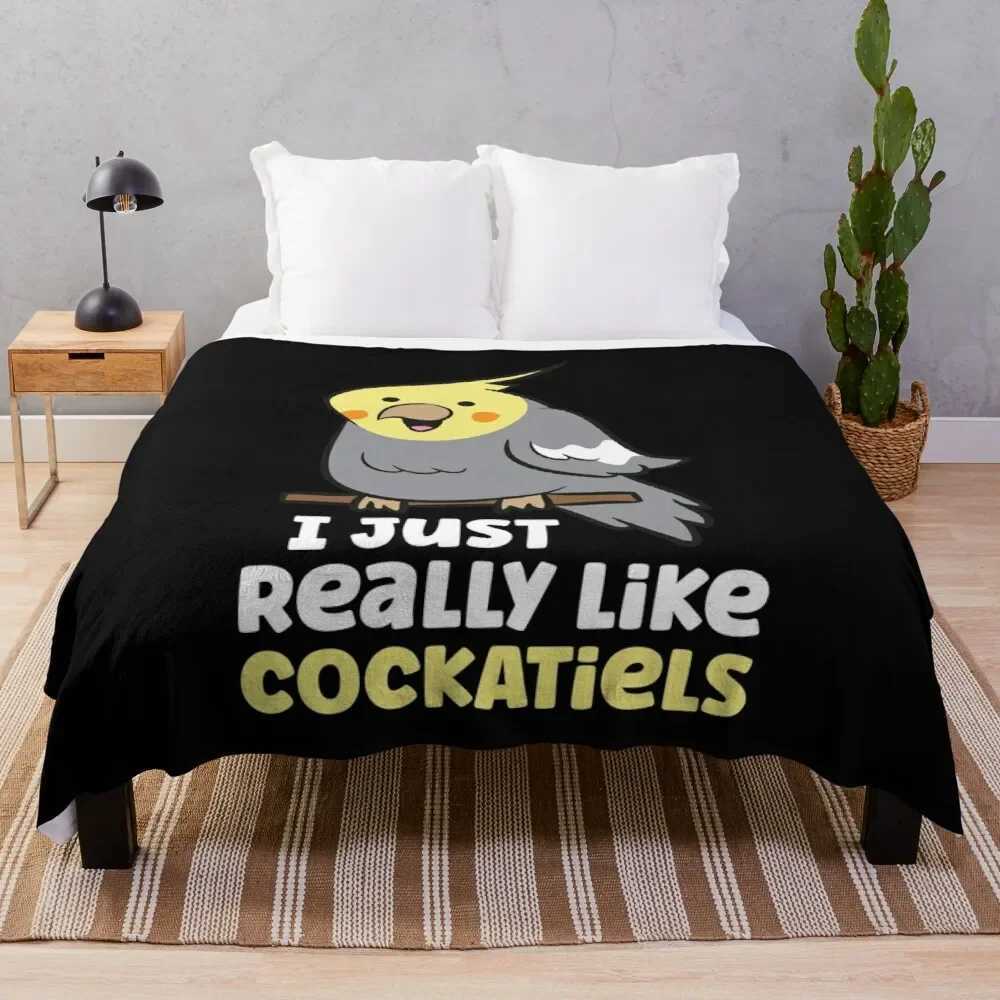 Cockatiel Birds Pattern Couch Bed Decor Super SoftWarm Lightweight for Kids Teens Blanket Y240815