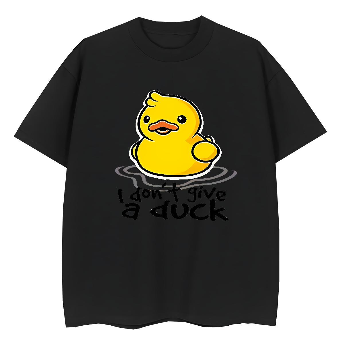 Cool Mens T Shirts duck Breathable Crew Neck Casual Daily Wear White Plus Size 100% Cotton 230g Mens Tshirts New Tops Shirt