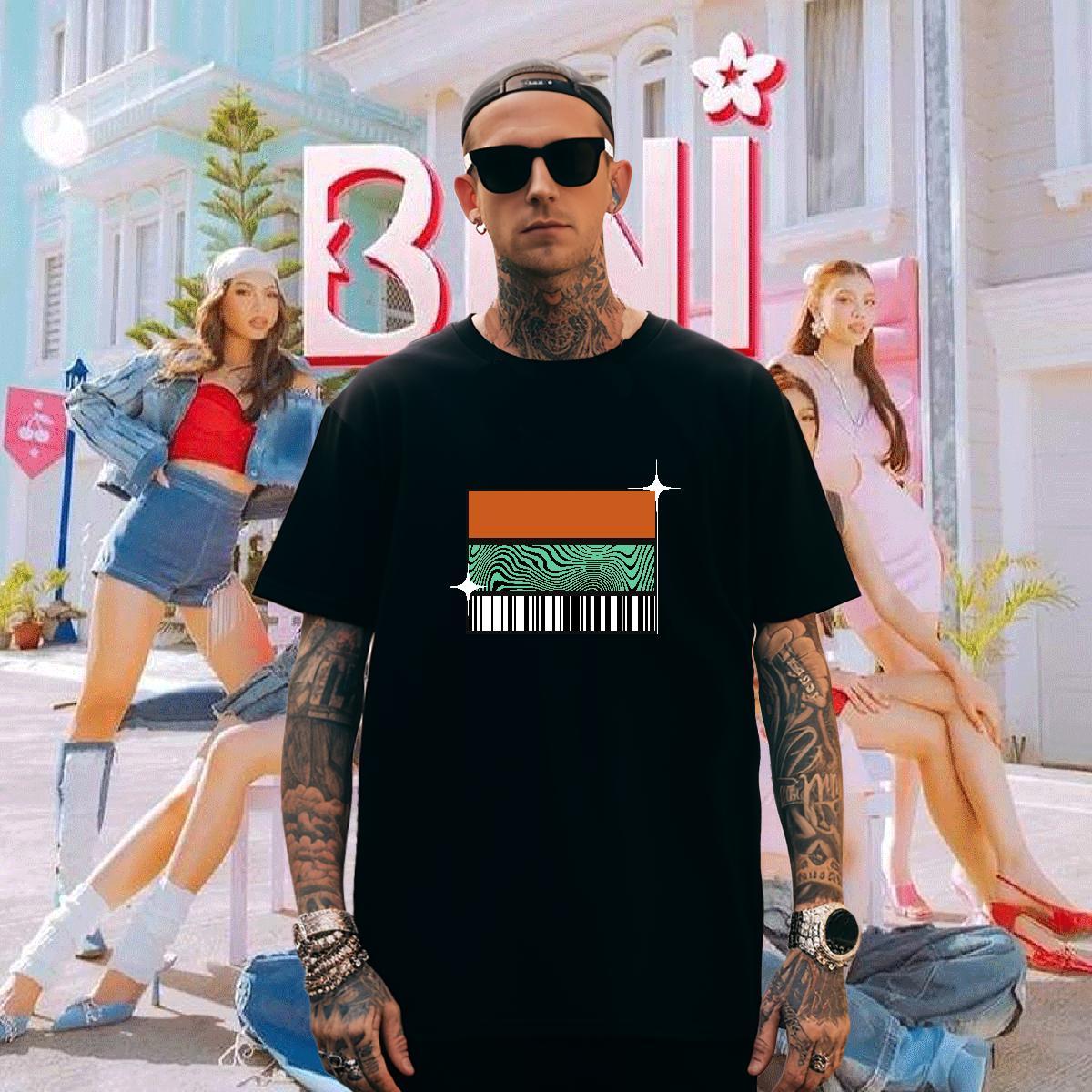 T Shirt For Man 230g Pure Cotton planet Casual Round Neck Short Sleeve Graphic Tshirts Custom Wholesale Tops