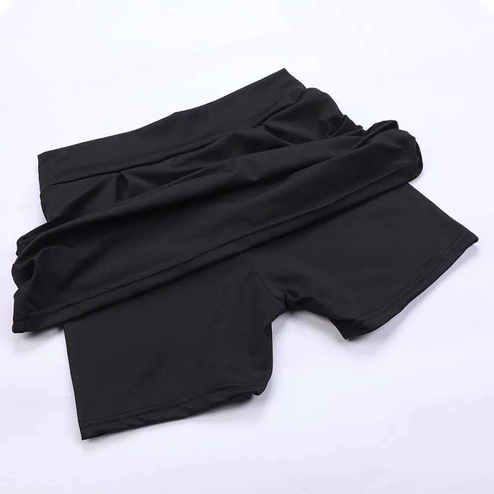 Short Sports Shorts Culottes Tennis Clothing Fiess Clothes Running Outdoor High-waist Yoga Skirt With Built- s