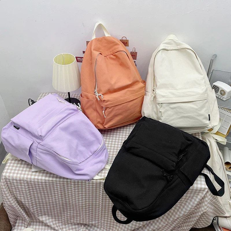 Fashion Women Backpack Female Big Small Travel Backpack Nylon Waterproof School Bag For Teenage Casual Shoulder Bag 240813