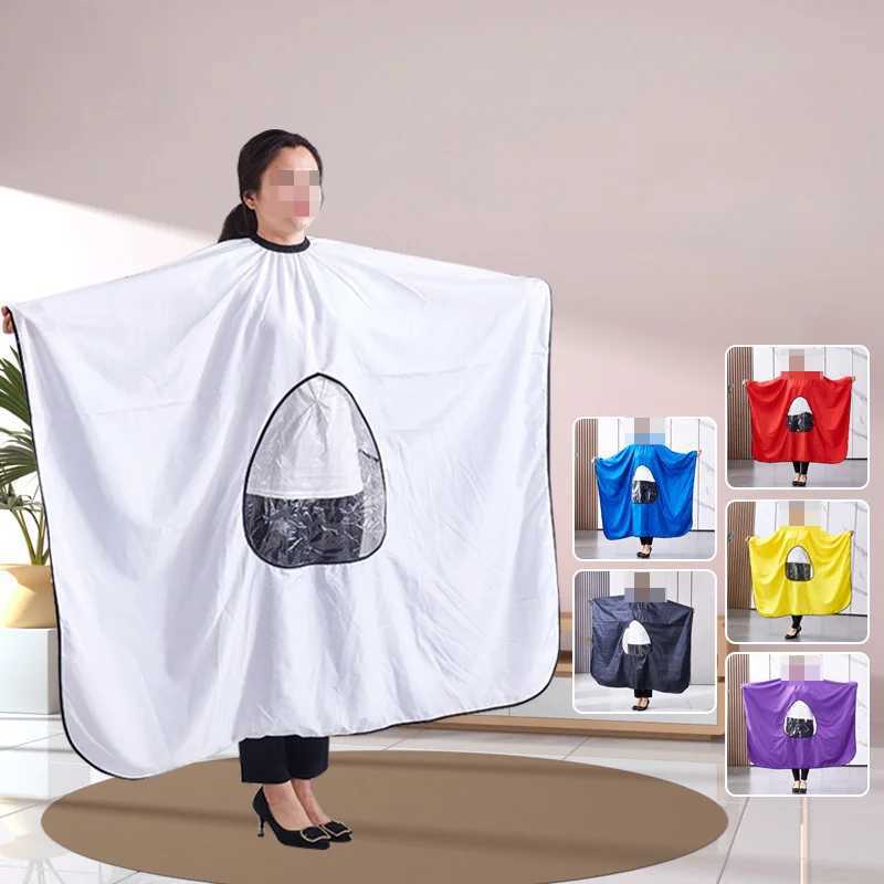 Barber Corner Salon with Transparent Window Waterproof Hair Cloak Apron Barber Shop Hair Cutting Tools W240814