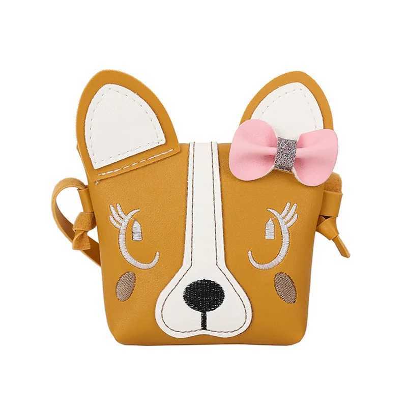 Childrens cartoon messenger bag cute animal printed childrens cat shoulder bag childrens gift W240813