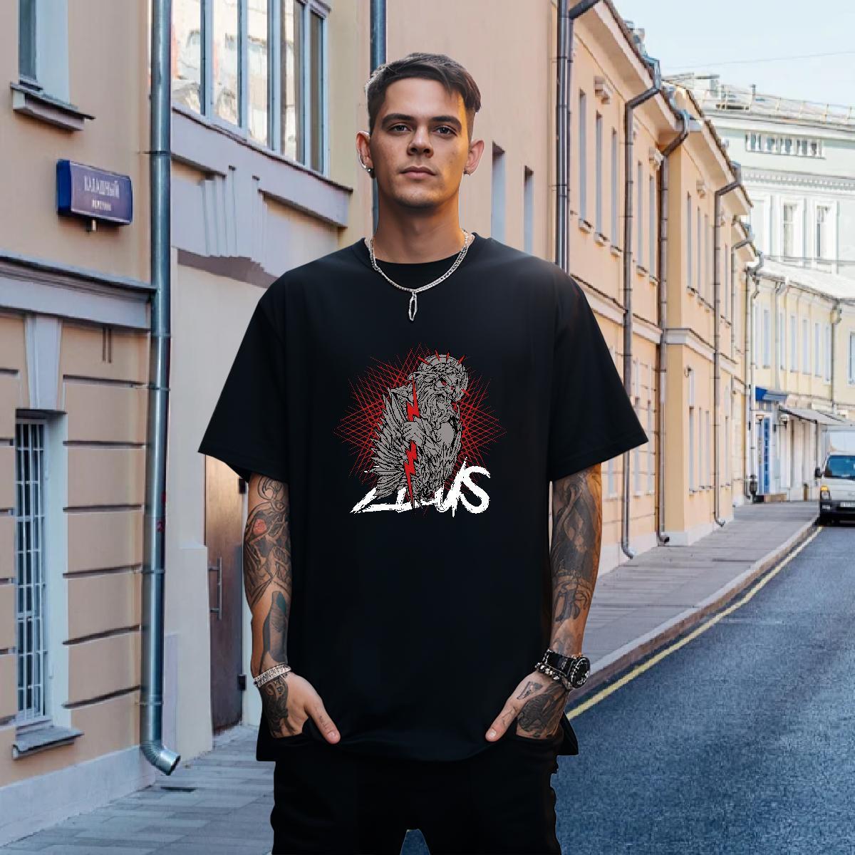 T Shirts Men 230g Pure Cotton portrait Casual Breathable Short Sleeve Black White Tshirt for Man Woman Classic Casual High Quality Clothes