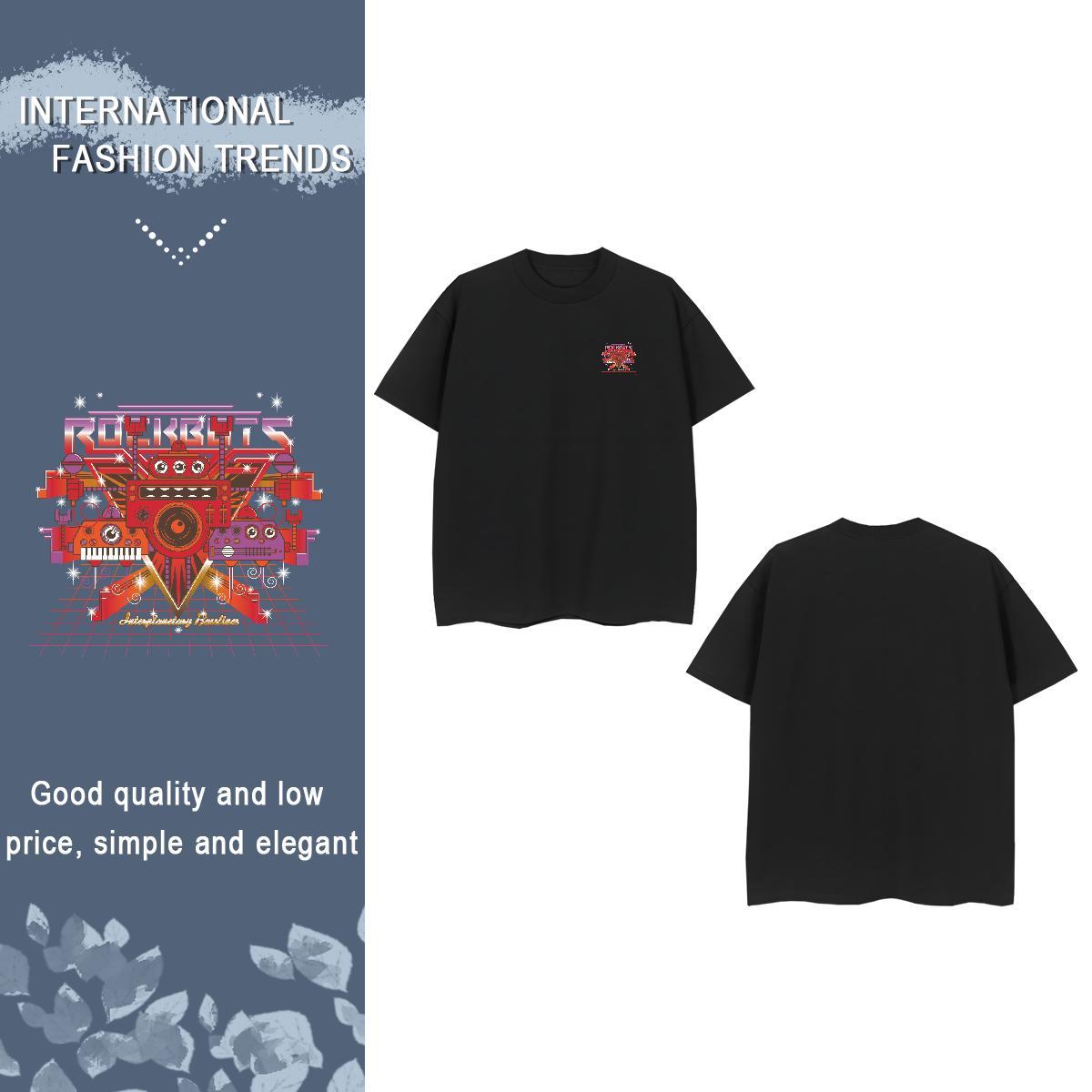 Cool technology T-Shirts Sports Casual Mens Tshirts 100% Cotton 230g Factory Direct Breathable Soft Cartoon Printing L-4XL Tees Shirts