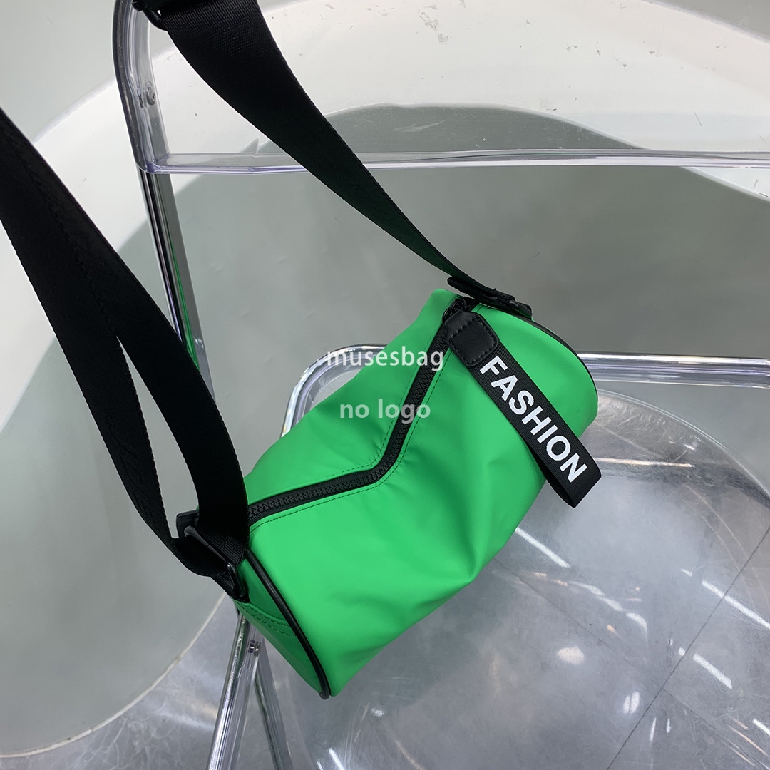 New cylinder bag spring summer casual candy color single shoulder crossbody bag simple letter fluorescent bag female spot