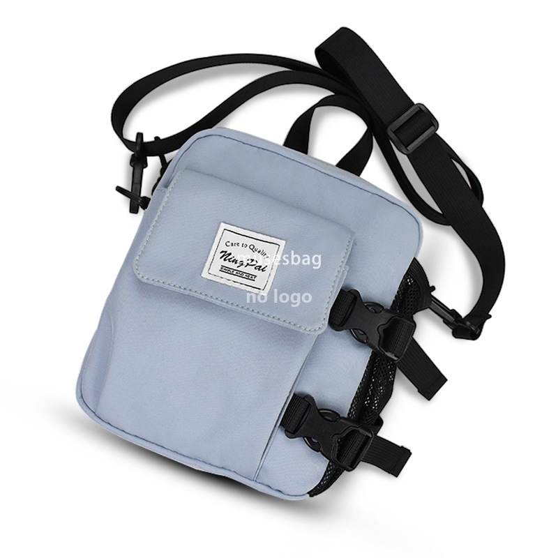 Trendy tooling crossbody bag Solid color convenient shoulder bag Casual all-in-one mobile phone bag Student commuting bag