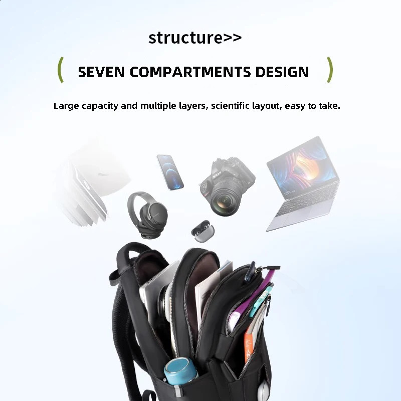 Waterproof School Backpack Female Fashion Laptop Bag for Women 15 Inch Airplane Travel Backpack Men Mochila Large Capacity 240813