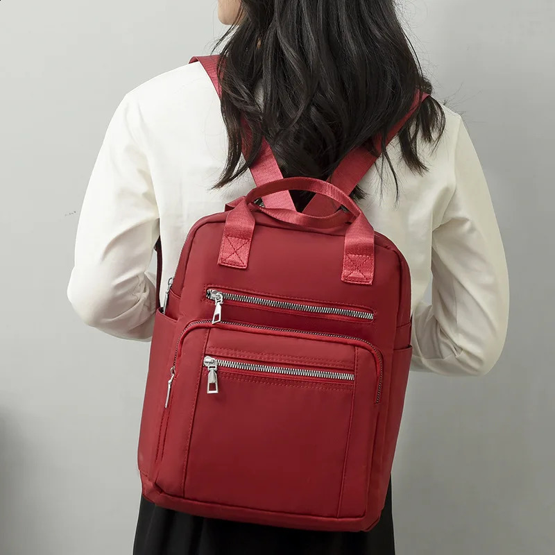 Women Backpack Travel Casual Waterproof Oxford Shoulder Bags Female Large Capacity Handbag Rucksack Multifunction School Pack 240914