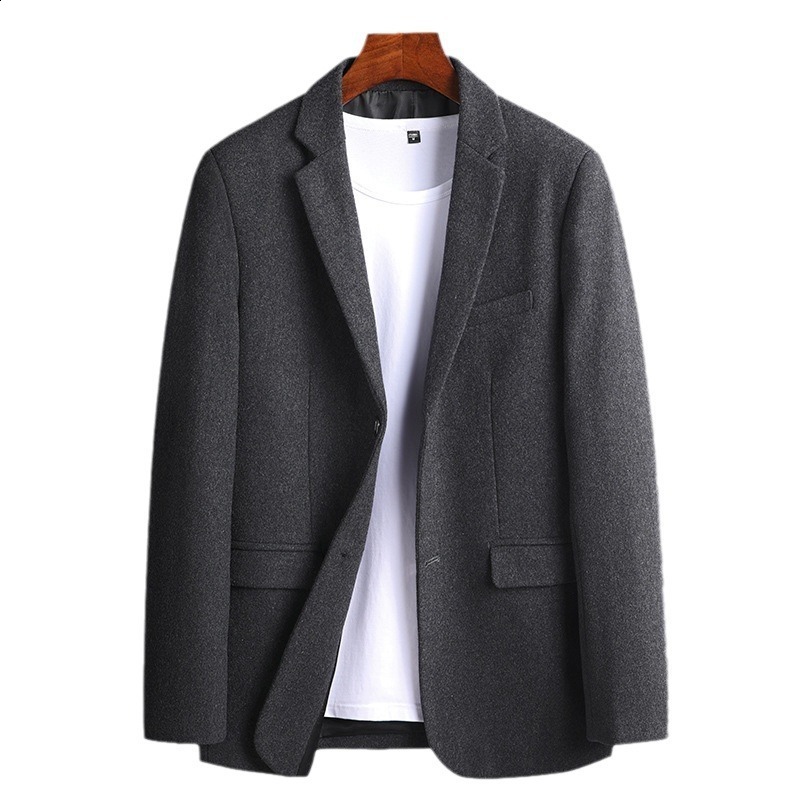 Men Clothing High Quality Blazer Mens British Style Simple Fashion Casual Party Wear Gentlemans Suit Fitted Jacket 240130