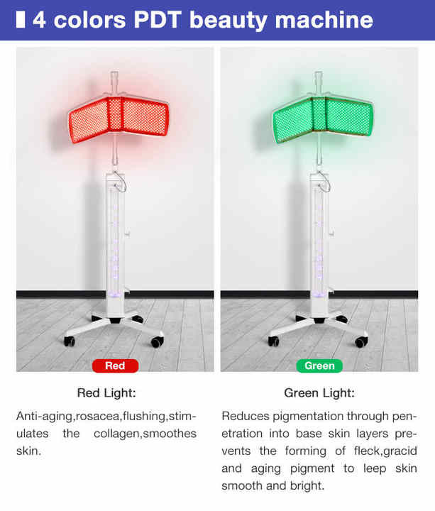 2024 Factory Price Infrared Pdt Lamp/led Light Therapy Photon Photodynamic Pdt Red Light Therapy/skin Care Machine For Salon