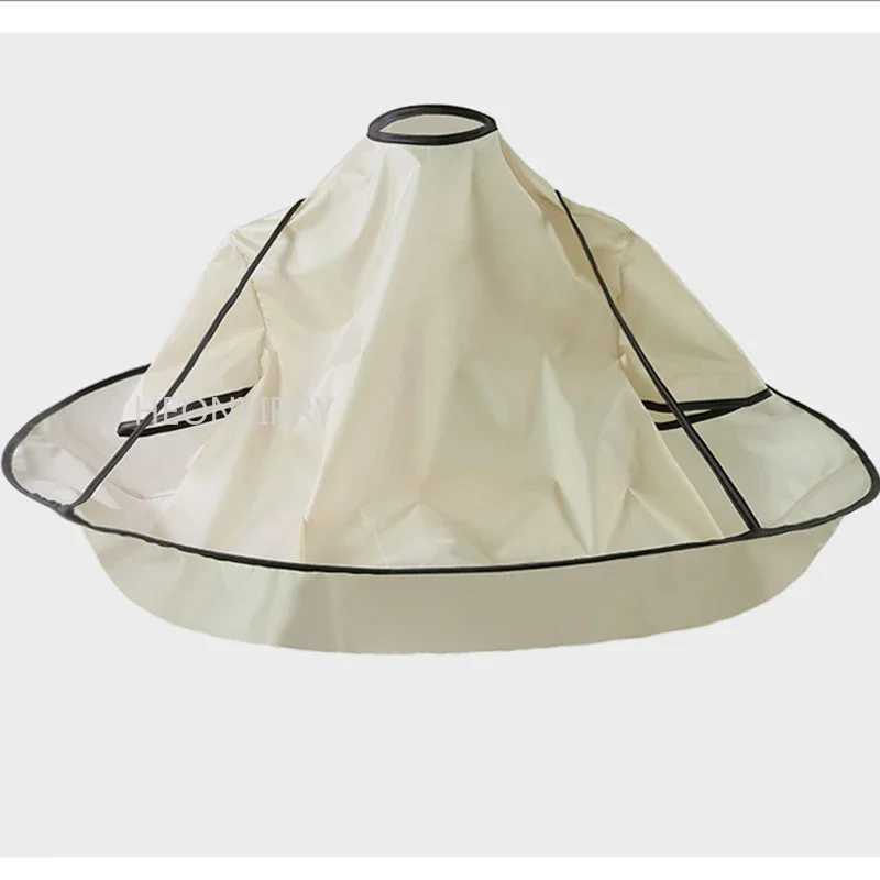1 waterproof adult hair cut cape folding umbrella corner salon barber home hairstyle corner cover fabric W240814