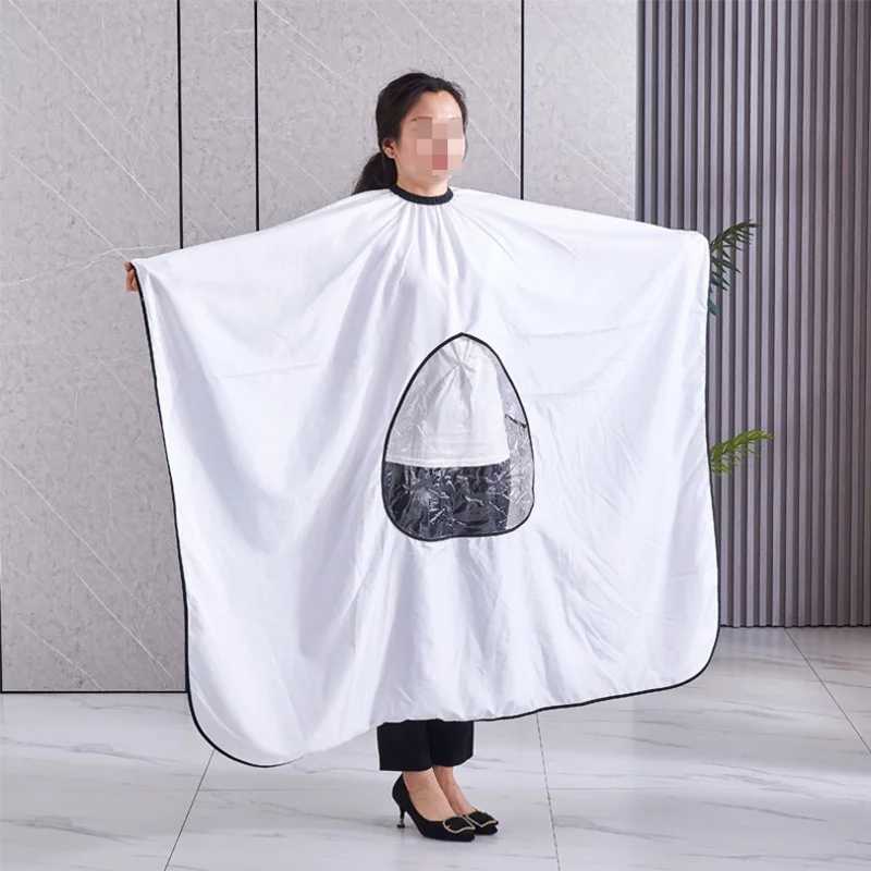 Barber Corner Salon with Transparent Window Waterproof Hair Cloak Apron Barber Shop Hair Cutting Tools W240814