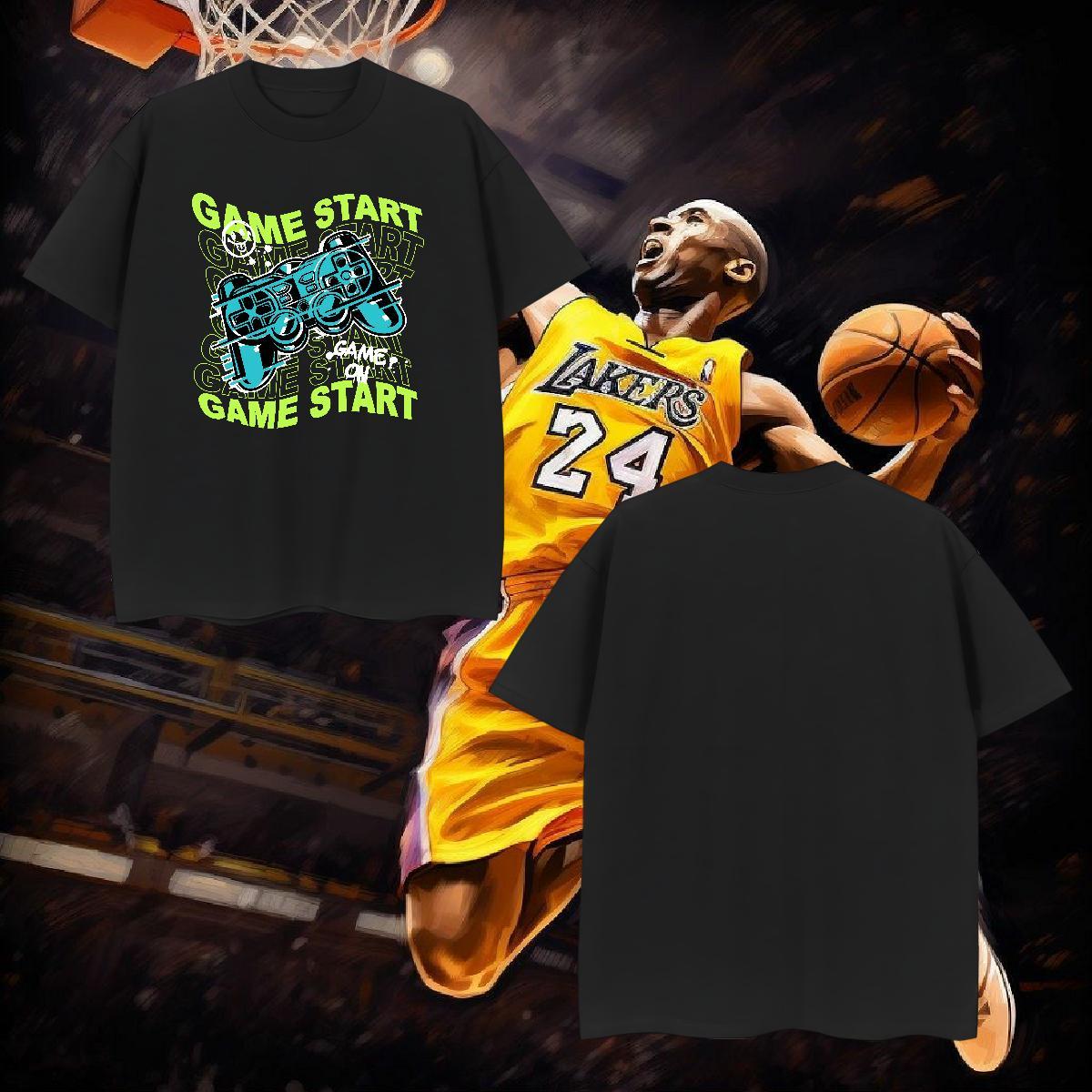 T shirt 100% Cotton 230g amusement game Hip Hop Street Crew Neck Custom Printed Tshirts 2024 Designer Classic Clothes