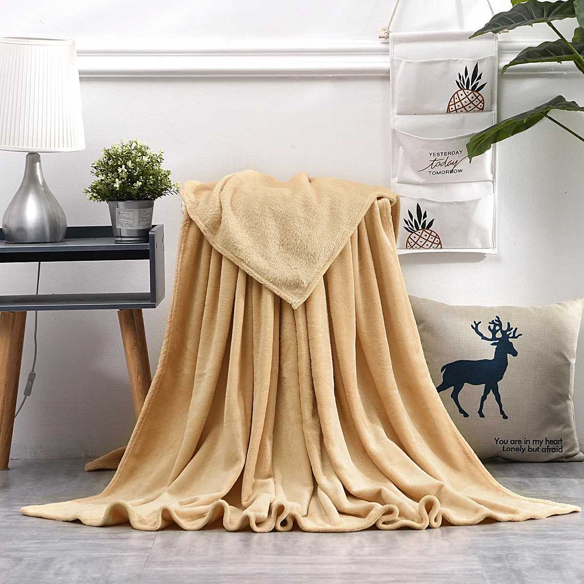 Fluffy Winter Sheet Plaid Bedspreads Warm Soft Coral Fleece Blanket Sofa Throw Cover Bed for Kids Pet Home Textile Flannel Mat Y240815