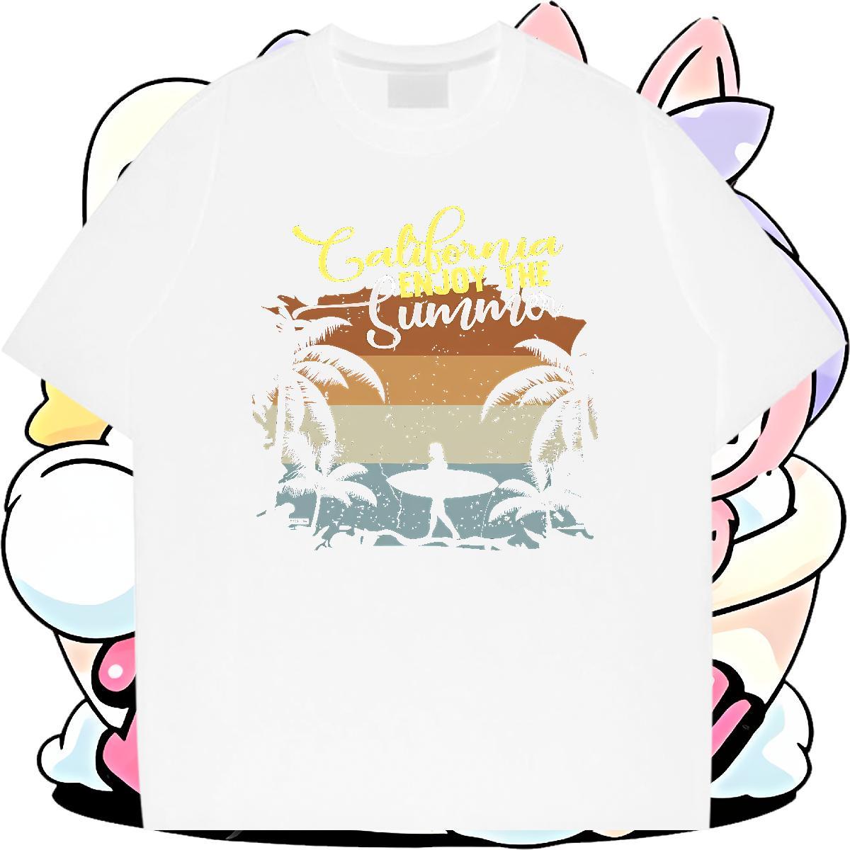 TOP Quality Couples T Shirts Street wear Hip Hop 100% Cotton 230g DIY Printed O Neck Short Sleeves T-Shirts 2024 Designer Tees Shirts