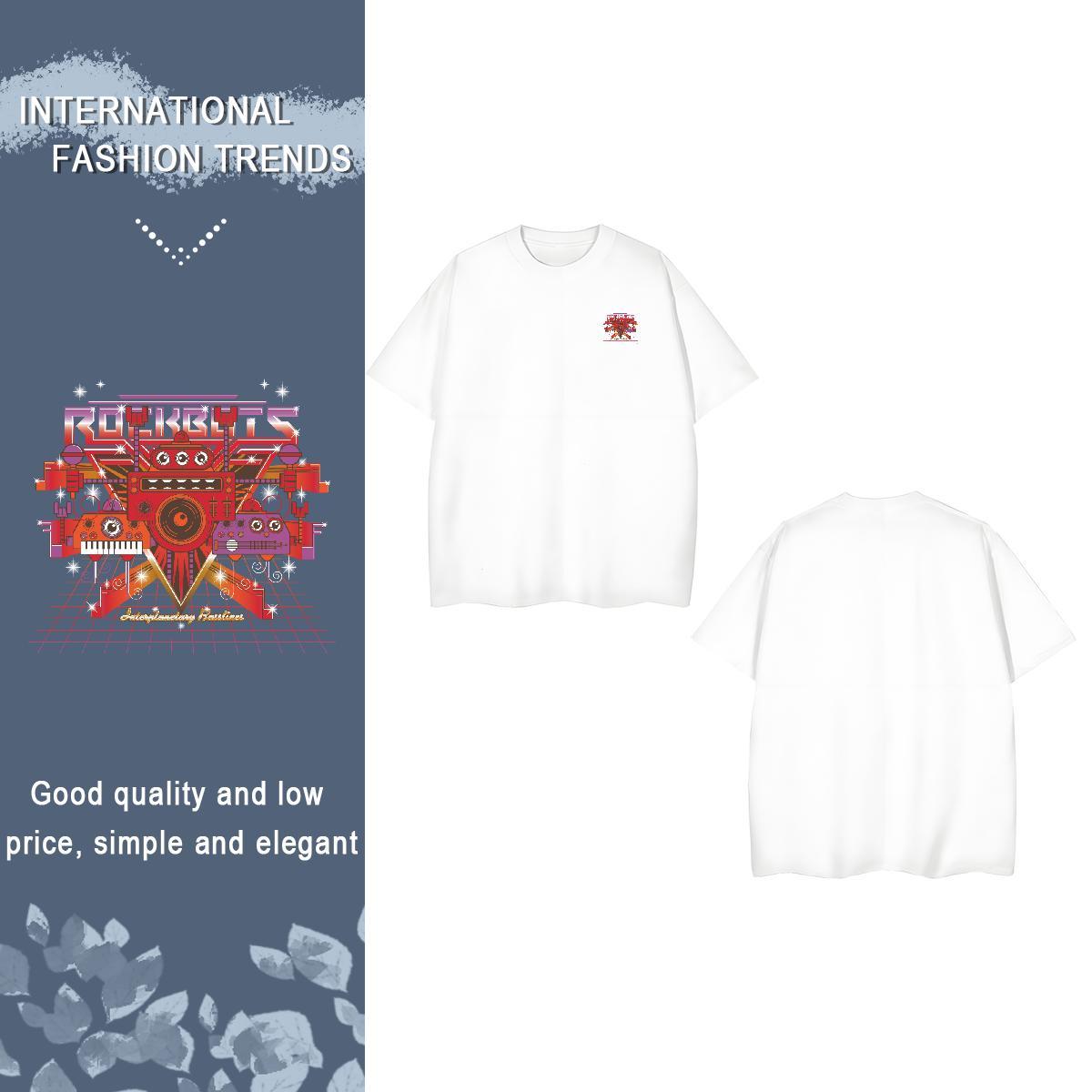 Cool technology T-Shirts Sports Casual Mens Tshirts 100% Cotton 230g Factory Direct Breathable Soft Cartoon Printing L-4XL Tees Shirts