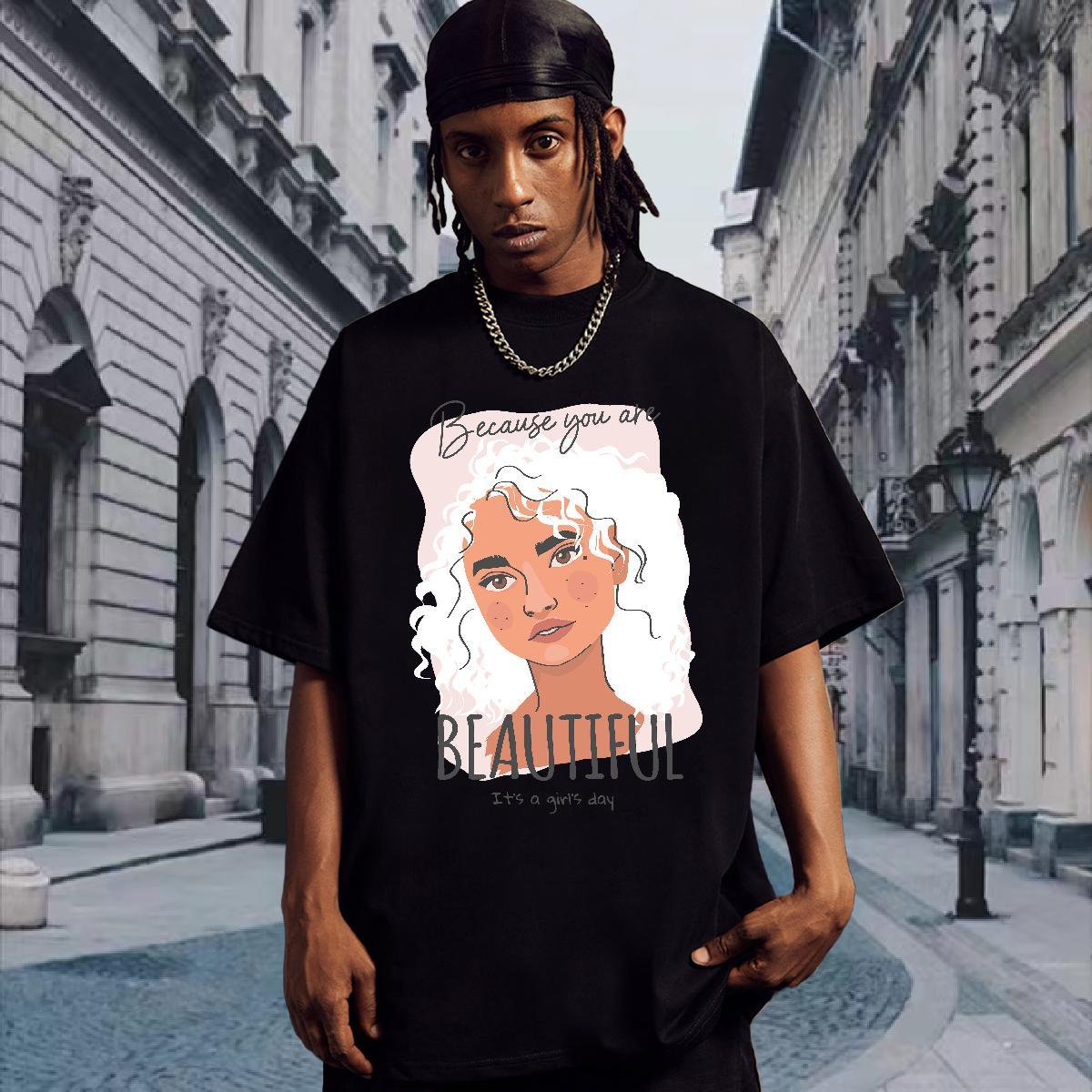 T Shirts Men 230g 100% Cotton women Street wear Hip Hop O Neck Short Sleeves Asian Size Couples T Shirts 2024 Cool Design Tops Shirt
