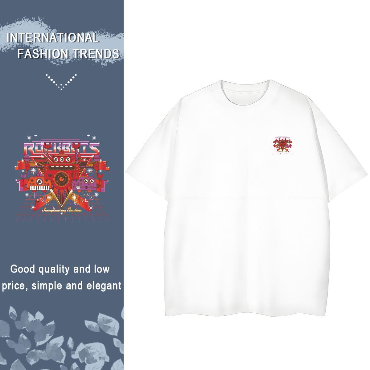 Cool technology T-Shirts Sports Casual Mens Tshirts 100% Cotton 230g Factory Direct Breathable Soft Cartoon Printing L-4XL Tees Shirts