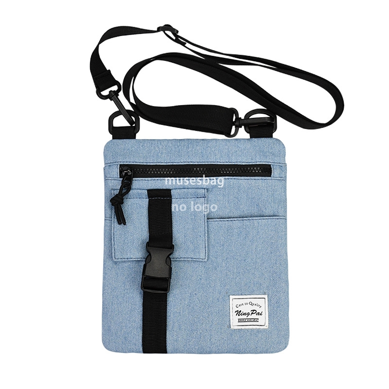 Casual multi-functional crossbody bag single shoulder cool buckle mobile phone bag simple small square bag classic couple bag