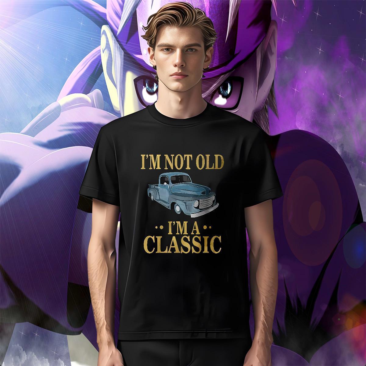 Cool Design car T Shirts Men Street Men Clothes T-Shirt 230g Cotton Stylist Crew Neck Cartoon Printing L-4XL Tops Shirt
