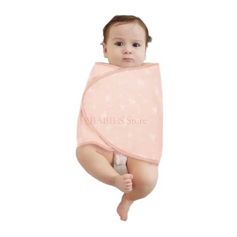 C9GB Baby Sleep Bag Wrap Cotton Blanket Adjustable Anti Jump Wrap Receiving Blankets for Infant Newborn Y240814