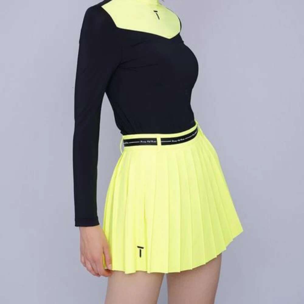 Athletic Golf Half Skirts,Women Tennis Sports Skirt,Golf Equipment,High Waist Breathable Pleated Skirt With Safety Pants ,