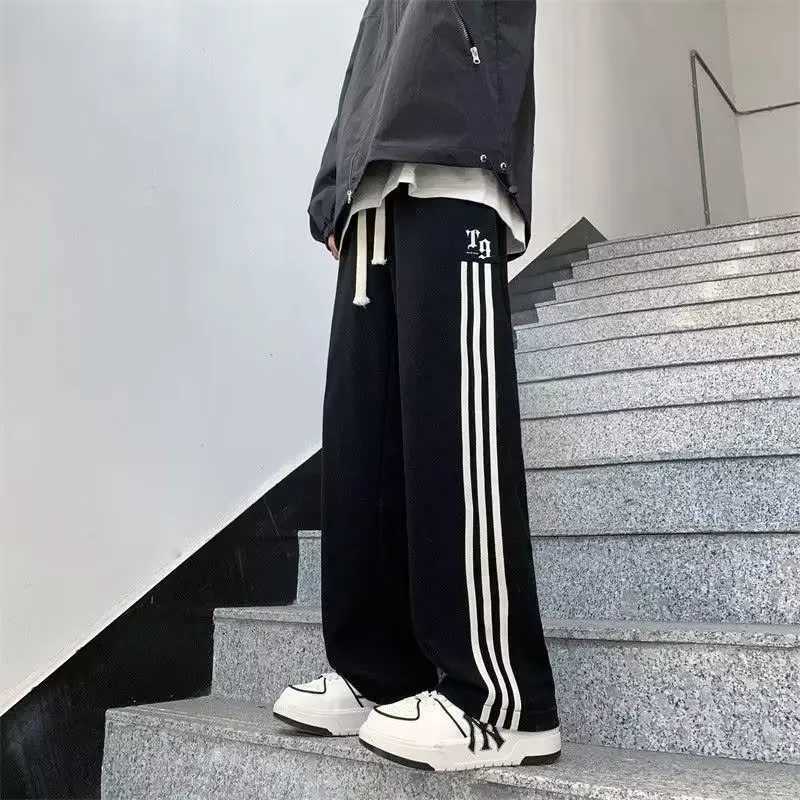 Spring/Summer 2024 Mens oversized long sleeved fashionable wide leg pantsW240725