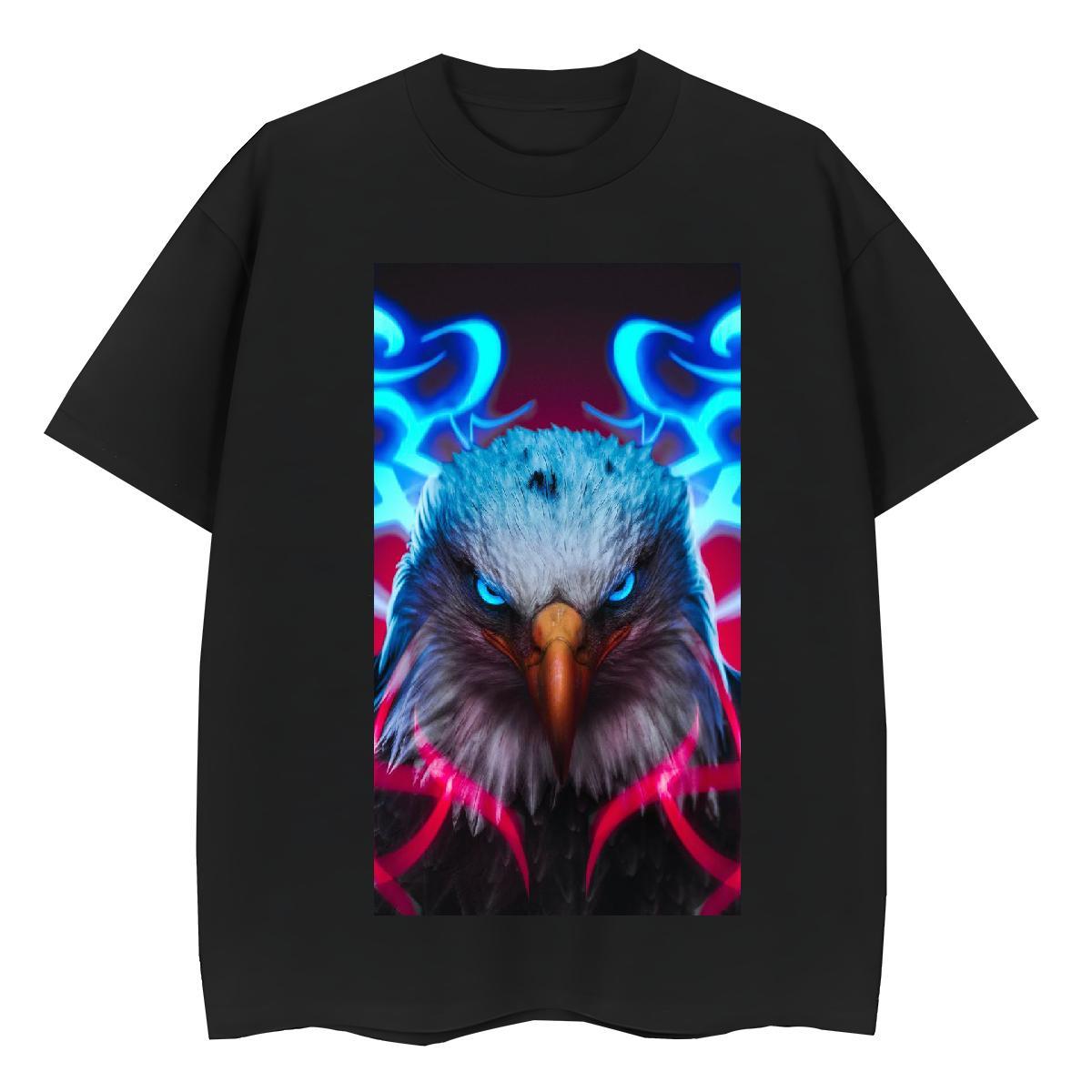 Cool Design T Shirts Men eagle Breathable Short Sleeve Sport Custom Big Size 230g Pure Cotton Men Tshirts Customized Top Tees